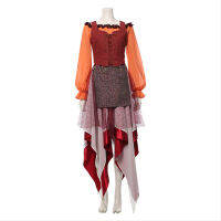 【cunnybunny】【Fast Shipping】 เครื่องแต่งกายคอสเพลย์ชุด Hocus Pocus Adult Mary Sanderson