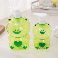 【CW】 Cartoon Frog Dispenser Bottle Hand Sanitizer Cosmetics Shampoo Refillable Bottles