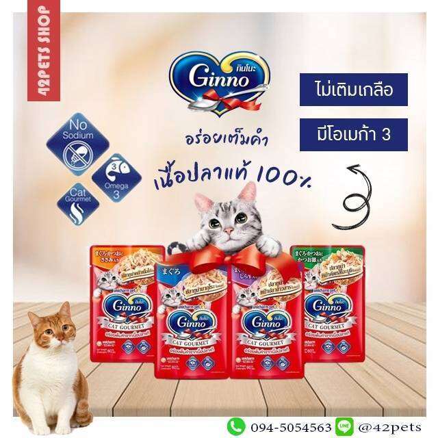 ginno-60-g-1ซอง-cat-gourmet-กินโนะ-อาหารแมวแบบเปียก-กินโนะ