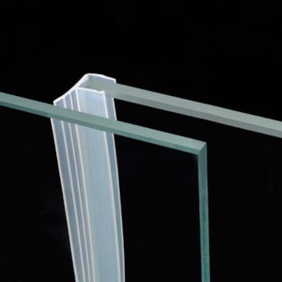 【LZ】♨☸  Excluder Weatherstrip Draft Stopper Sealing Strip 8mm Glass Frameless Screen Shower Room Door Window Balcony Seals 1m F