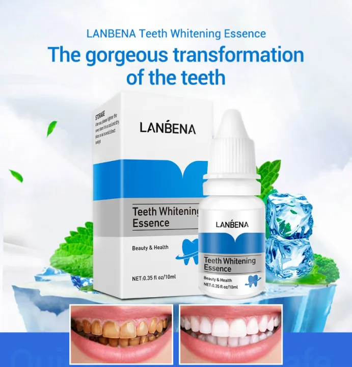LANBENA Teeth Whitening Essence Oral Hygiene Cleaning Serum Removes