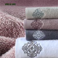 ✐☋○ Luxury Embroidered Face Towels for Adults Large Bath Cover Hotel Blanket Home Decoration Terry Wedding Gift New 78x35 cm