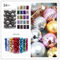 Christmas Ornaments Balls 4CM Small Christmas Tree Decroations Ball New Year Home Decoration Ball Christmas Tree Ornaments Balls