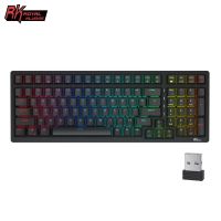 RK98 Royal Kludge Wireless Mechanical Keyboard 98 Keys Tri-mode 2.4G/Bluetooth/USB RGB Backlit Hot-Swappable Gaming Keyboards