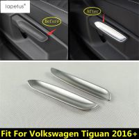 รถที่นั่งพนักพิงปรับจับเลื่อมตกแต่งปกตัดสำหรับ VW โฟล์คสวาเกน Tiguan 2016 - 2022 ABS เคลือบอุปกรณ์ตกแต่งภายใน