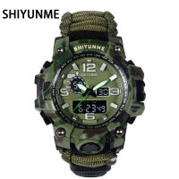 Men Military Sports LED Digital Watches Compass Outdoor Survival Multi-function Waterproof Mens Quartz Watch Relogio Masculino