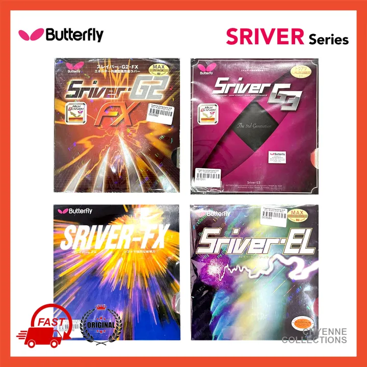 ORIGINAL Butterfly Sriver FX G2 G3 EL • Ready Stock • Table Tennis ...