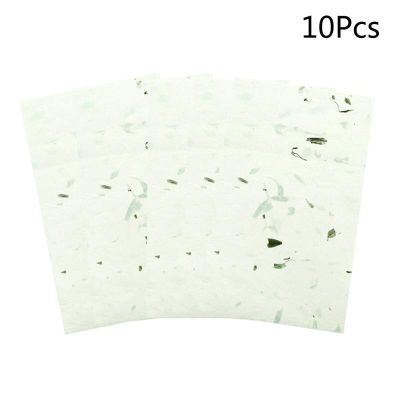10pcs Ink Writing Handmade Leaf Printed Natural Plant Xuan Sumi Rice Papers for Chinese Calligraphy Brush Writing