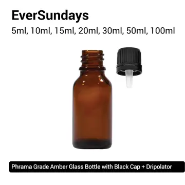 36, 2 Oz Small Clear Glass Bottles (60ml) With Lids & 3 Stainless Steel  Funnels - Boston Round Sample Bottles - Mini Travel Bottles, No Leakage