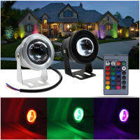 1pcs Black / Silver Color Case 10W Underwater LED Flood Wash Pool Waterproof Light Spot Lamp 12V Outdoor Free ship