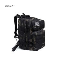 Leacat กระเป๋าเป้สะพายหลัง กันน้ํา ลายพราง 50 ลิตร สําหรับผู้ชาย ล่าสัตว์ เดินป่า กลางแจ้ง