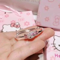 Baby silver bracelet womens 999 Kitty cat princess baby sterling children full moon gifts