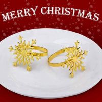 24Piece Christmas Snowflake Napkin Rings Napkin Holder Decoration for Christmas Dinners Parties, Everyday Table