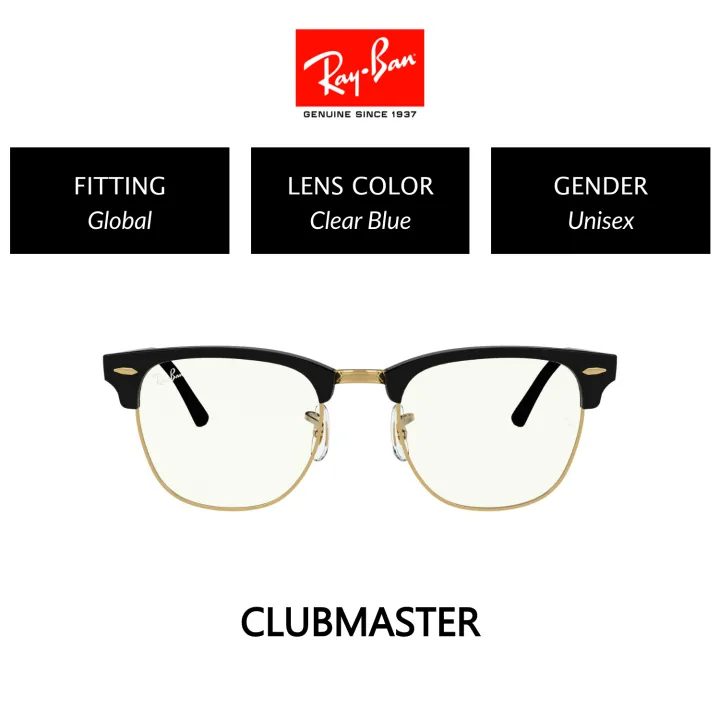 Ray-Ban CLUBMASTER RB3016 901/BF Unisex Global Fitting Eyeglasses Size 49mm  | Lazada Singapore