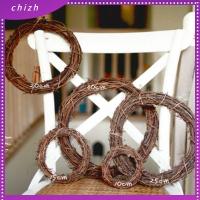 CHIZH 8-30CM ของตกแต่งงานปาร์ตี้ ที่แขวนประตูหน้าต่าง พวงหรีดงานแต่งงาน ทรงกลม เซปักตะกร้อ พวงมาลัยหวาย ตกแต่งเดือนรอมฎอน