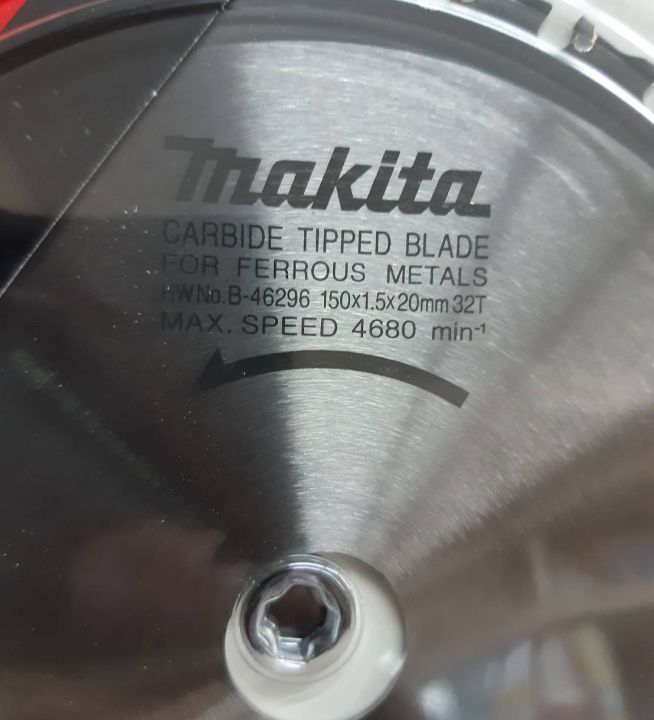 makita-accessories-carbide-tipped-blade-saw-for-ferrous-metals-hw-no-b-46296-150-1-5-20mm32t-max-speed-4680-min-ใบเลื่อยตัดเหล็ก-ขนาด-5นิ้ว-32-ฟัน-คาร์-ไบค์-จากตัวแทนจำหน่าย