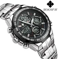 ---Fashion mens watch238814♤ WWOOR steel strip/hold love sports men watch luminous non mechanical watch mens watch watch