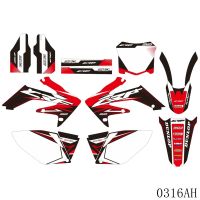 For HONDA CRF250 CRF250R 2006 2007 2008 2009 CRF 250R Full Graphics Decals Stickers Motorcycle Background Custom Number Name