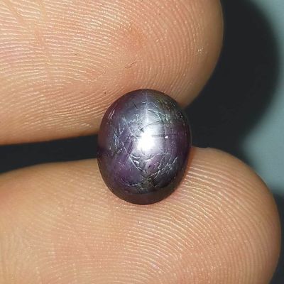 พลอย สตาร์ แซฟไฟร์ ธรรมชาติ ดิบ แท้ ( Unheated Natural Star Sapphire ) หนัก 3.00 กะรัต