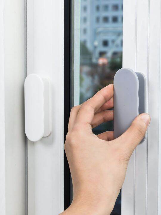 Glass window handle without punching pushpull sliding door handle anti