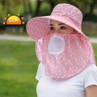 new style 5 colors colorful outdoor sun hat full cherry print tea picking hat sun hat