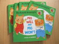 Pig Will Pig Wont by Richard Scarrys Book about Manners with Stickers New(Outlet book)