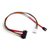 DATIANXIAN SATA Combo สำหรับฮาร์ดไดรฟ์15ขาเพาเวอร์ Molex เครื่องแปลงสายไฟสายไฟข้อมูล7ขาโมเล็กซ์4ขาโมเล็กซ์เพื่ออนุกรม ATA พลังงานสายตัวแยกอะแดปเตอร์ไฟฟ้า SATA สายอะแดปเตอร์ Sata