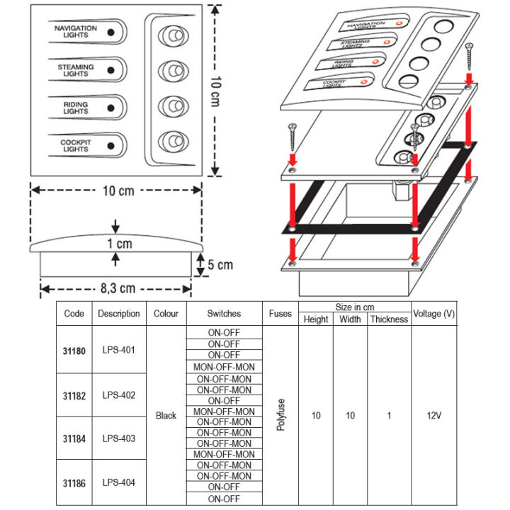 แผงสวิตซ์-4-ปุ่มกด-switch-panel-with-conventional-switches