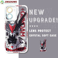 Jinsouwe เคสมือถือสำหรับ Vivo Y16,เคสเคสโทรศัพท์ลายการ์ตูนนักรบกลเคสโทรศัพท์คริสตัลเคสด้านหลังยางแบบนิ่ม