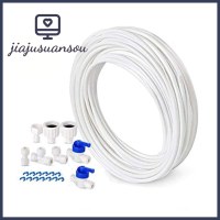 JIAJUSUANSOU 10เมตร (32FT) 1/4 "OD กดไปยังระบบน้ำ RO เชื่อมต่อด่วน RO (Reverse Osmosis)