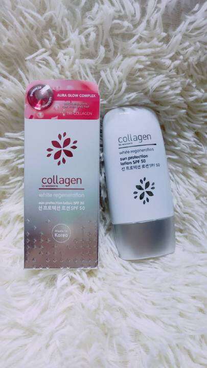 Collagen By Watsons คอลลาเจน บาย วัตสัน ไวท์ รีเจนเนอเรชั่น ซัน โพรเทคชั่น  โลชั่น เอสพีเอฟ50 60มล. | Lazada.Co.Th