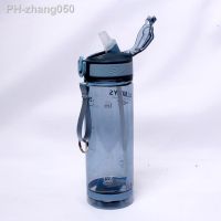 800ml Sports Water Bottle with straw For Camping Hiking Outdoor Plastic Transparent BPA Free Bottle For men Drinkware