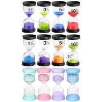 Sand Timers Set 4Pcs Colorful Hourglass Sand Timers 1/5/3/10/15/30 Minutes Timers For Classroom Home Cooking