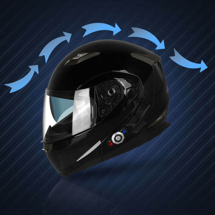 Freedconn BM2S Smart Motorcycle Bluetooth Helmet Builtin System With FM Radio 500M BT