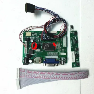 HDMI+VGA 2AV Control Board Kit for N140BGE-L11 N140BGE-L41 B140XW04 V0 LTN140AT16-201 1366X768 LCD LED screen Driver Board Replacement Parts