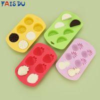 FAIS DU Fruit 6 Cavity Silicone Mold Ice Cube Fondant Molds Chocolate Candy Mould Baking Cake Decorating Tools Resin Candle Mold Ice Maker Ice Cream M