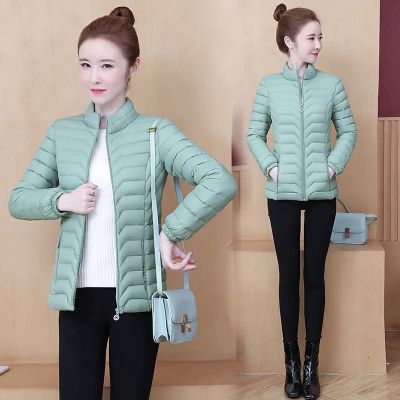 Autumn And Winter Warm Coats 2023 New Female Jacket Womens Lightweight Short Cotton Overcoat Moms Slim Fit Portable Outwear