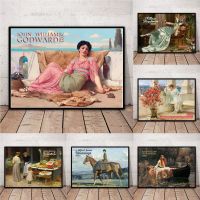 Renaissance Retro ของที่ระลึกภาพวาดผ้าใบ Art Works โปสเตอร์พิมพ์ภาพผนังนามธรรม Living Room Decor