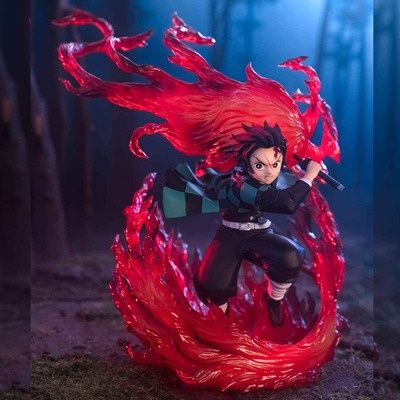 ฟิกเกอร์ Demon Slayer Kamado Tanjirou Fire Battle Ver. Pvc ของเล่นสะสม 20 ซม. สําหรับเด็ก