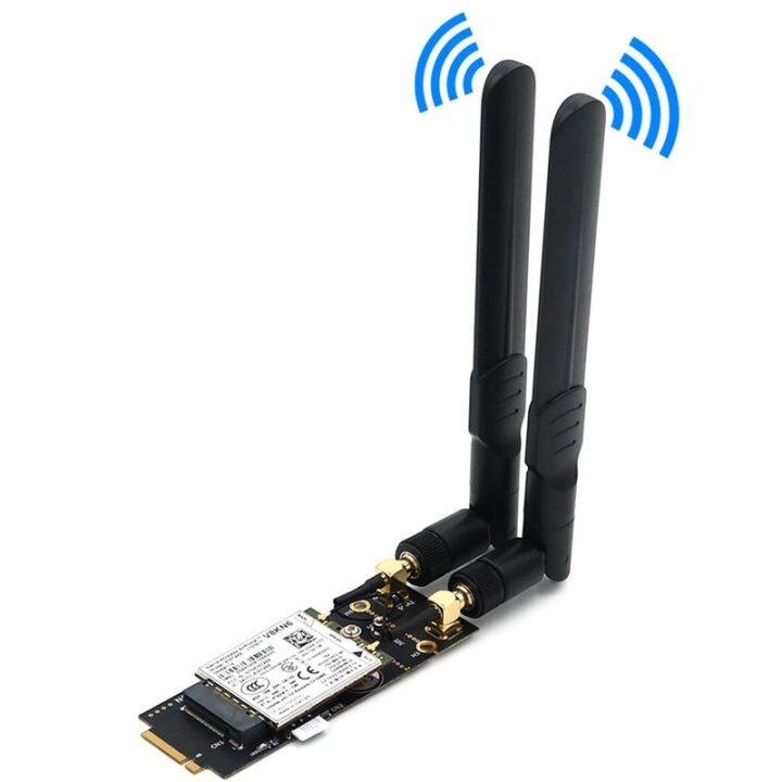 1 Set M.2 Key B To Key B Adapter With SIM Card Slot And 2XAntenna For ...