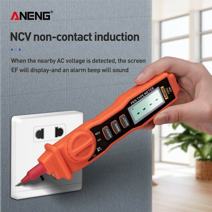 Aneng A3002 Digital Multimeter Pen Type 4000 Counts With Non Contact Ac ...