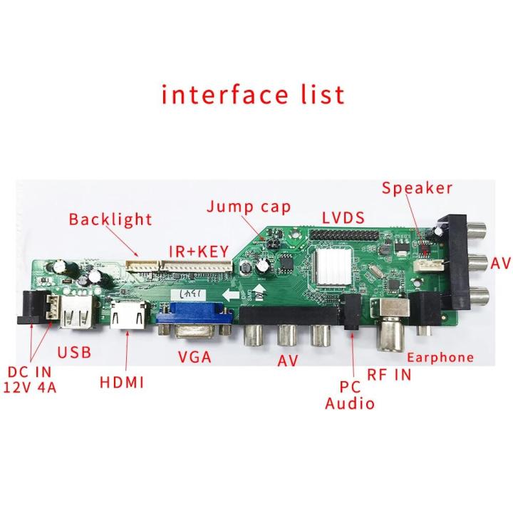 zs-d3663lua-a81-dvb-t2ทีวีดิจิตอล-t-c-ขนาด15-32นิ้วตัวควบคุมทีวี-led-สากลบอร์ดขับสำหรับ2ch-30pin-8บิต