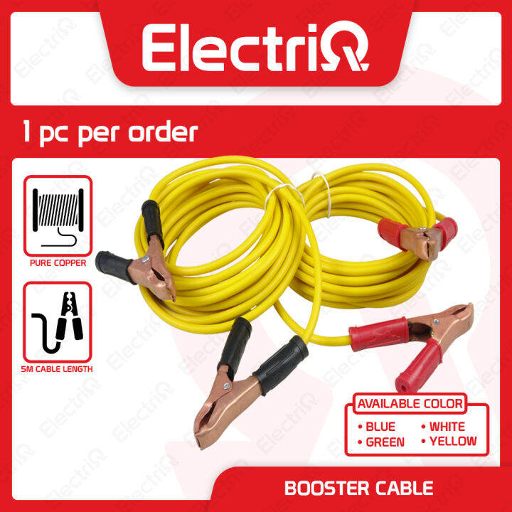 Electriq l GP Cable 5 Meter Car Battery Jump Leads Booster Cable Jumper