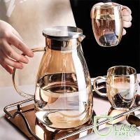 GF 1.8L เย็นเตากาน้ำ-Top Carafes แก้วเหยือกฝาสเตนเลสสตีลโถใส่น้ำเหยือกเครื่องดื่มร้อน/เย็นน้ำมะนาวน้ำผลไม้นำแข็งชา