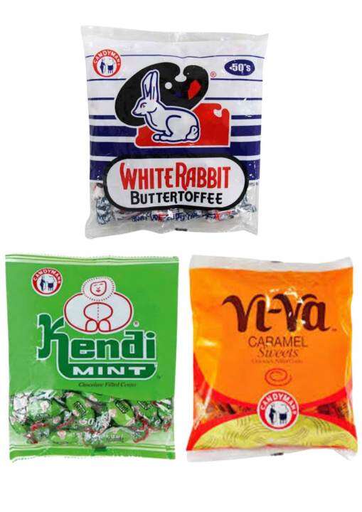 Viva Caramel Sweets Chocolate Filled Center Candies Kendi Mint White