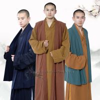 Shaolin Kung Fu Buddhist Monk Vest Wushu Martial Arts Tai Chi Suit Wing Chun Jacket Unisex