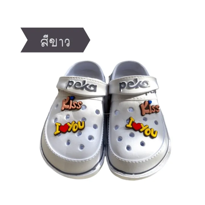 รองเท าแตะแบบสวมห วโต Peka ร น Pk 908 ร นขายด น ำหน กเบา ใส สบาย ทนทาน ของแท Lazada Co Th