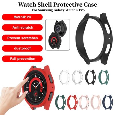 45mm Smart Watch Case PC Anti-scratch Half-pack Hollow Screen Protector Cover Accessories for Samsung Galaxy Watch 5 Pro