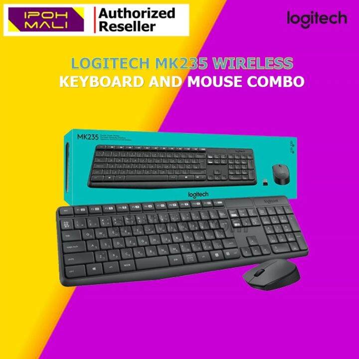 Logitech Wireless Keyboard and Mouse MK235 Lazada