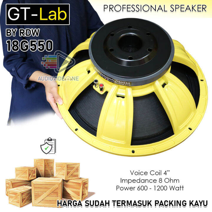Speaker GTLAB 18G550 Komponen Spiker GTLAB By RDW 18 Inch Spul 4 Inch